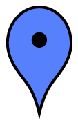 BLue map marker
