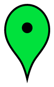 Green map marker